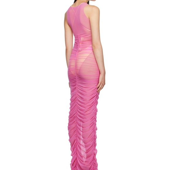 SSENSE Sheer pink dress BINYA - Picture 2 of 3